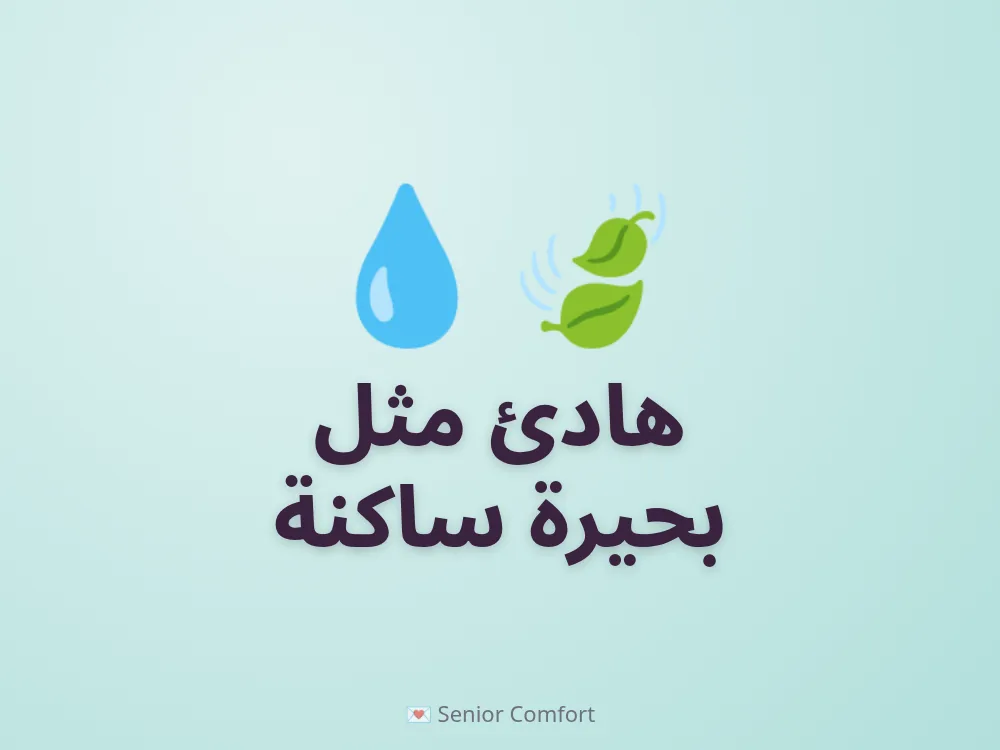 هادئ مثل بحيرة ساكنة