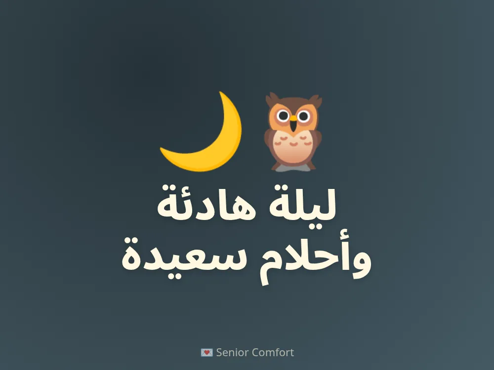 ليلة هادئة وأحلام سعيدة