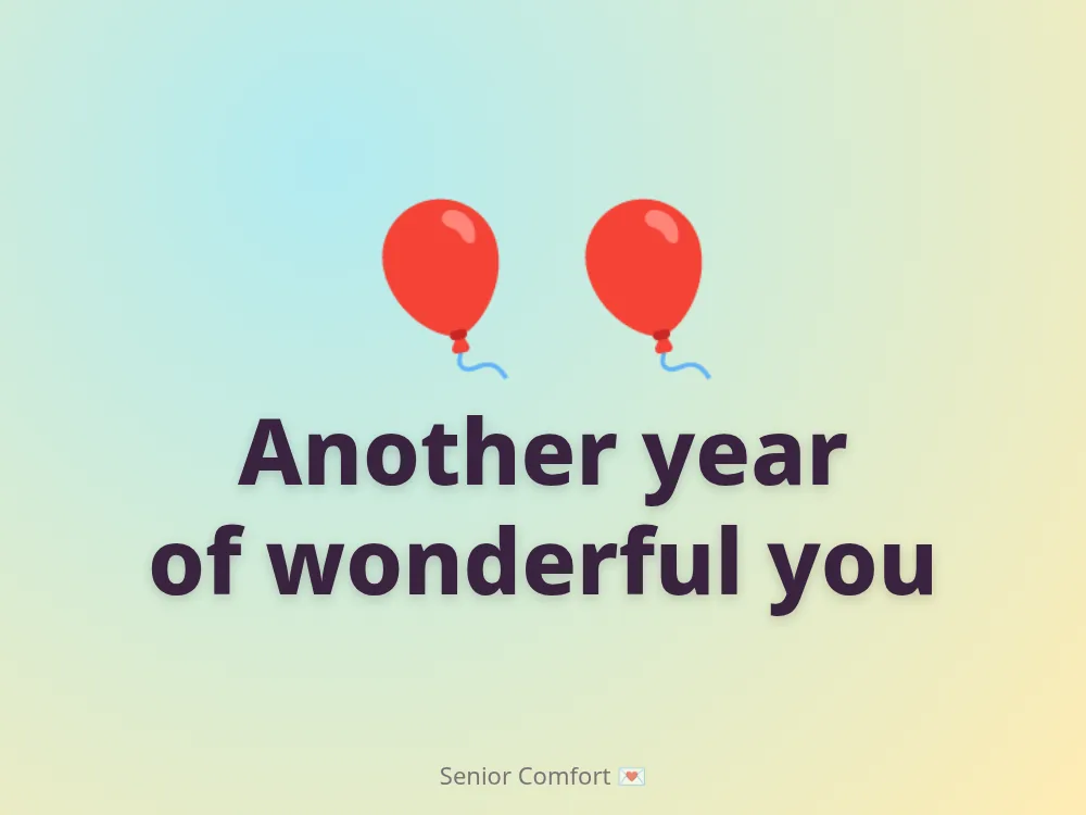 Another year of wonderful you