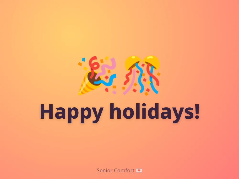 Happy holidays!