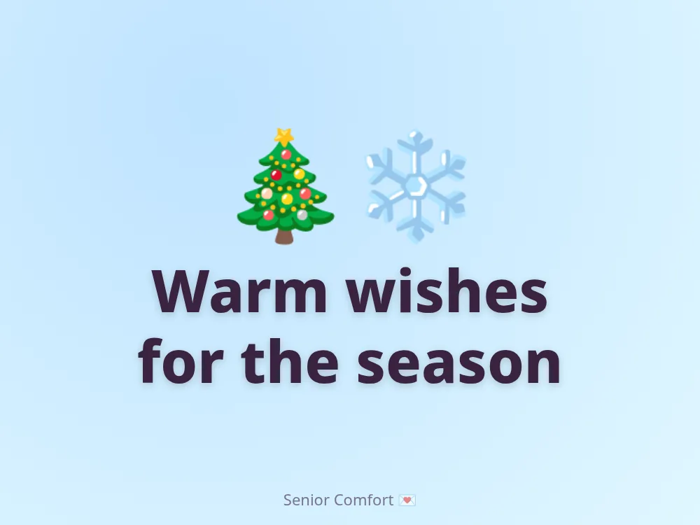 Warm wishes for the season