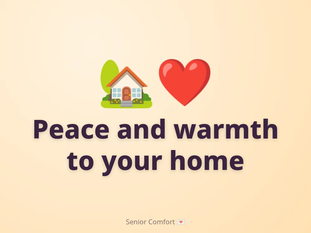 Peace and warmth to your home