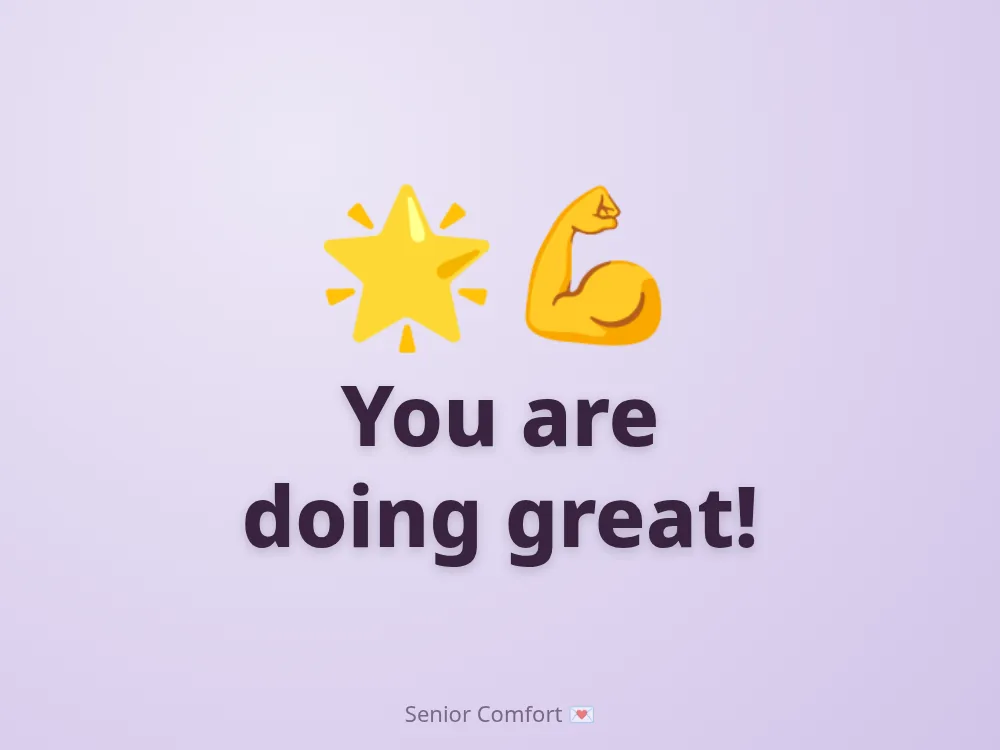 You are doing great!
