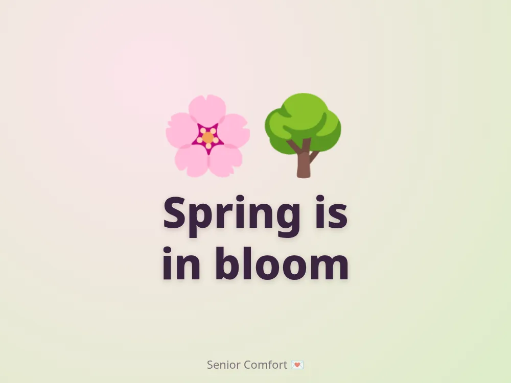 Spring is in bloom