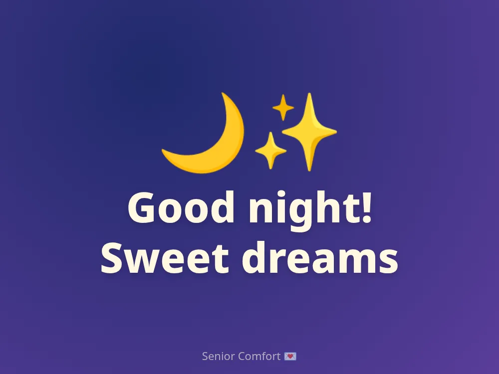 Good night! Sweet dreams