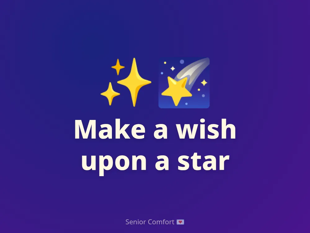 Make a wish upon a star